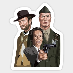 Eastwood, Hollywood's tough guy Sticker